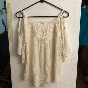 Cream summer top